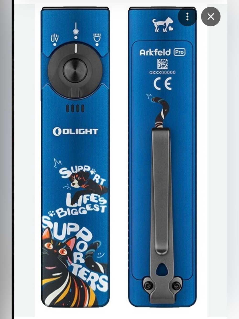 🔦 Arkfeld Pro Electric Blue Limited Edition Pocket Light